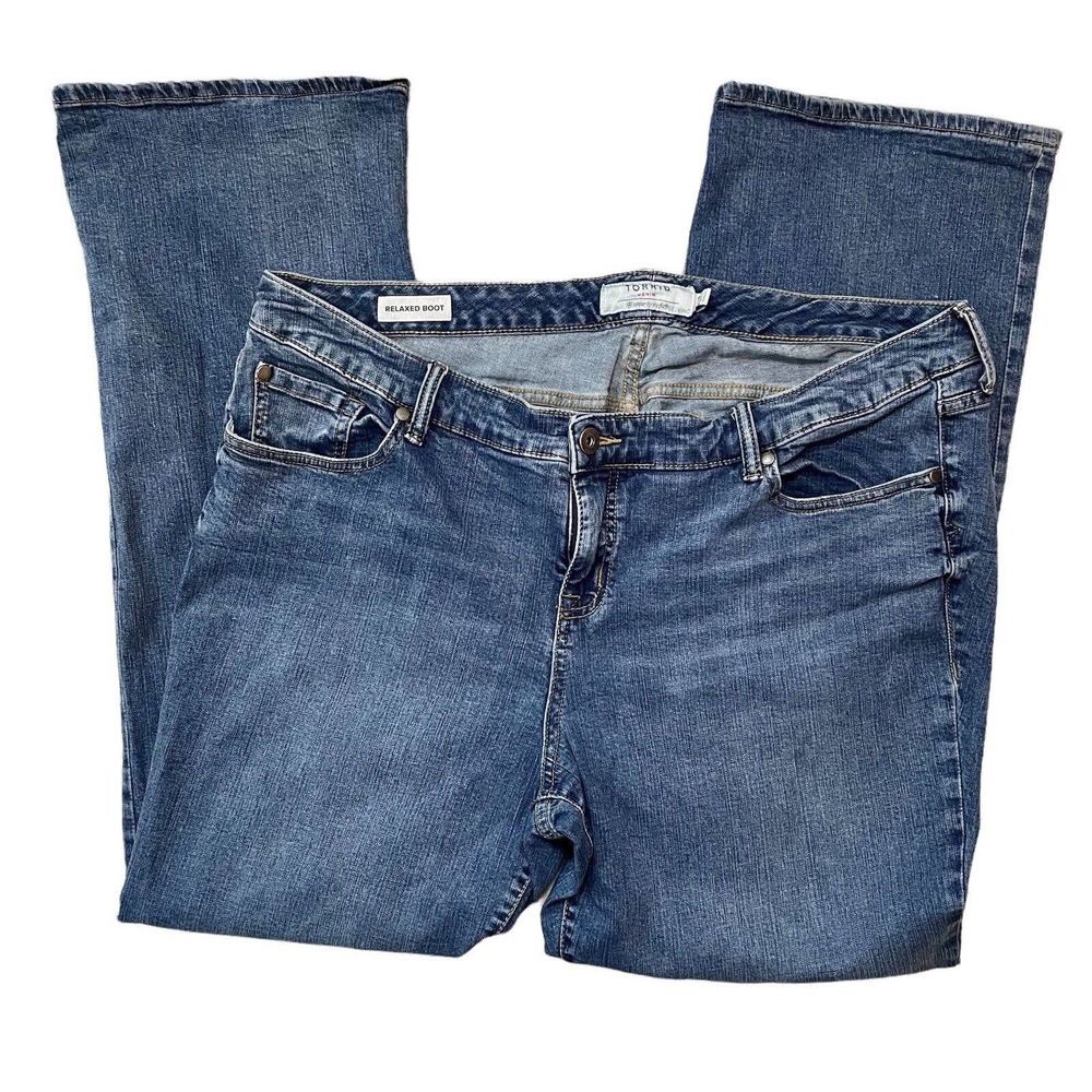 Torrid Denim Relaxed Boot Jeans Medium Wash Plus Size 22R